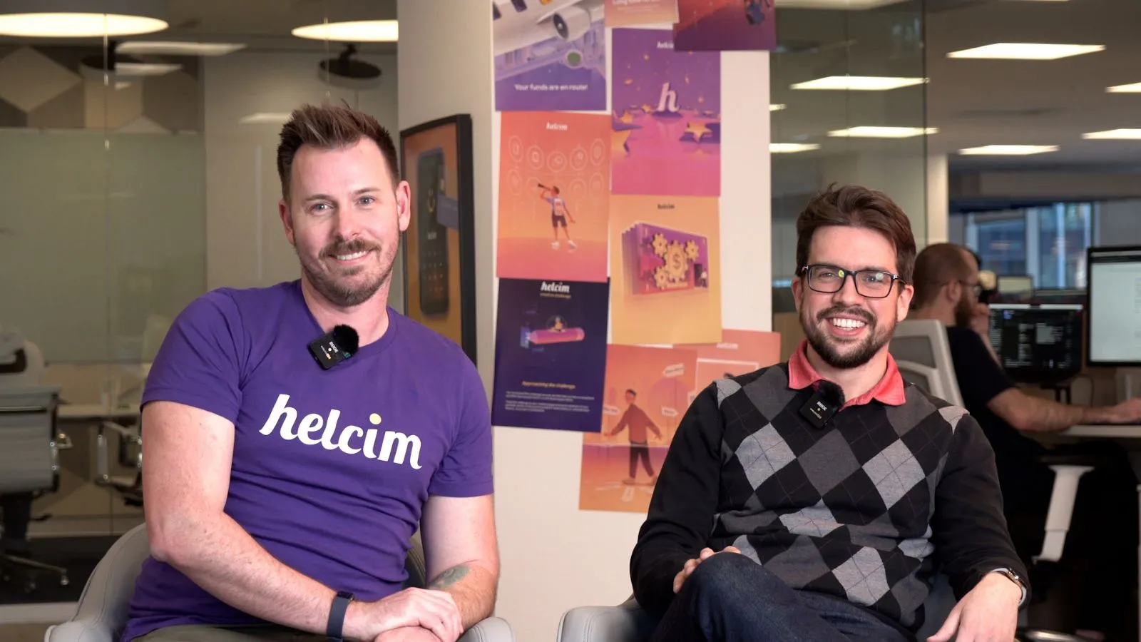 A photo of Chris and Graham talking about their exciting time at NRF 2024