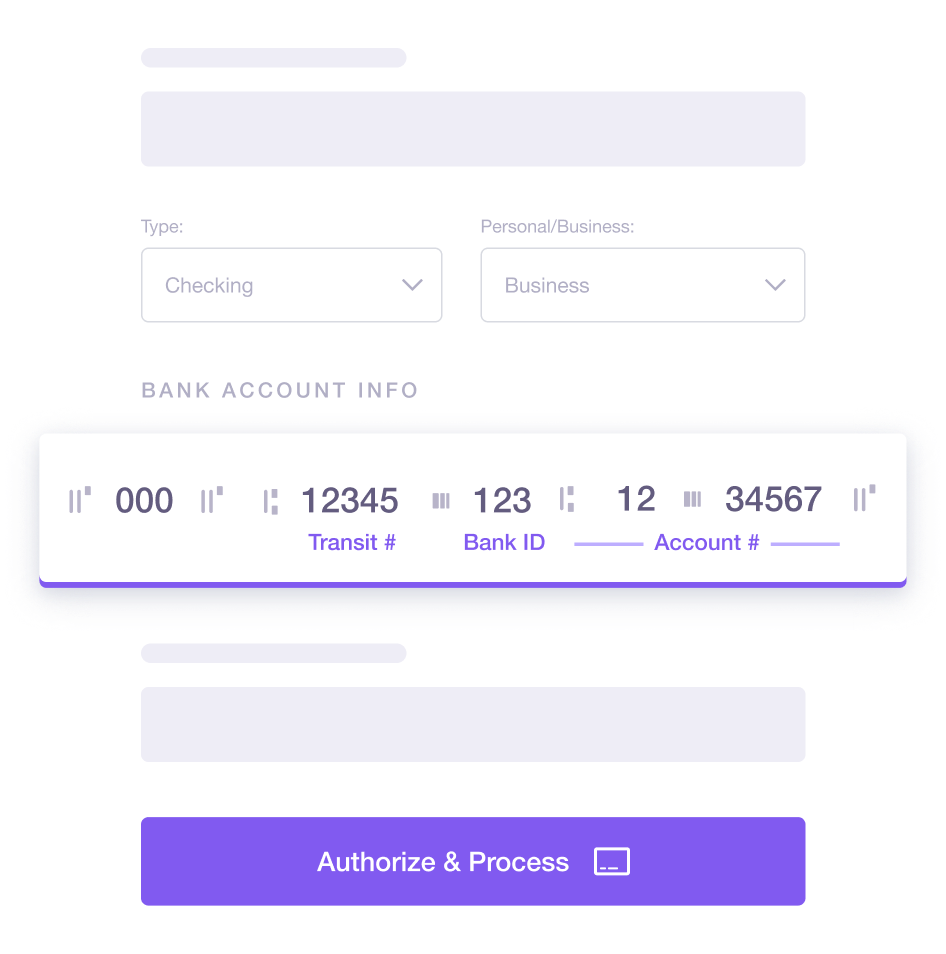 EFT payment processing