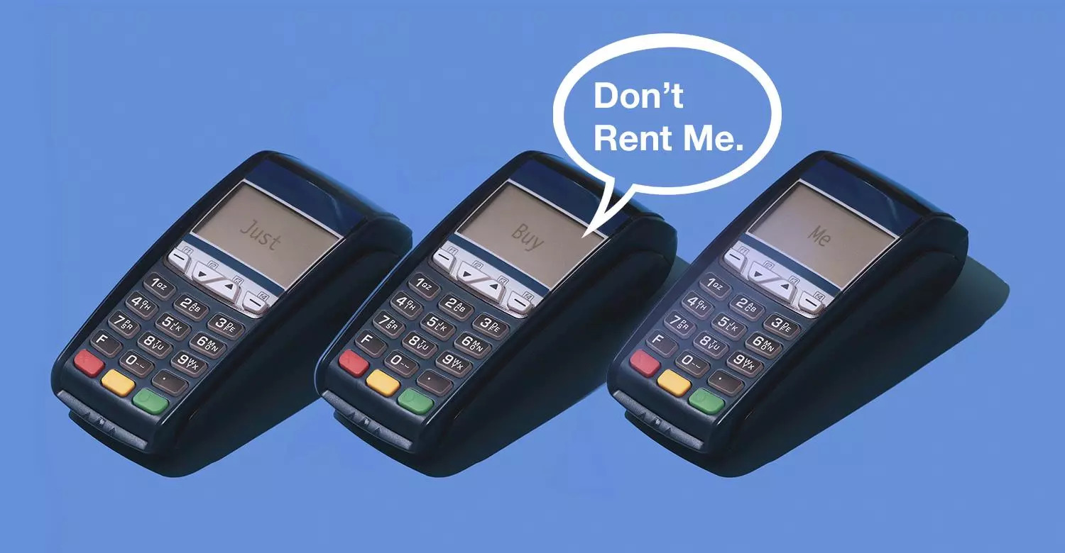 3 credit card readers being leased