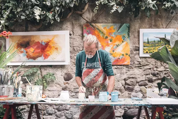 a painter running a home based painting business