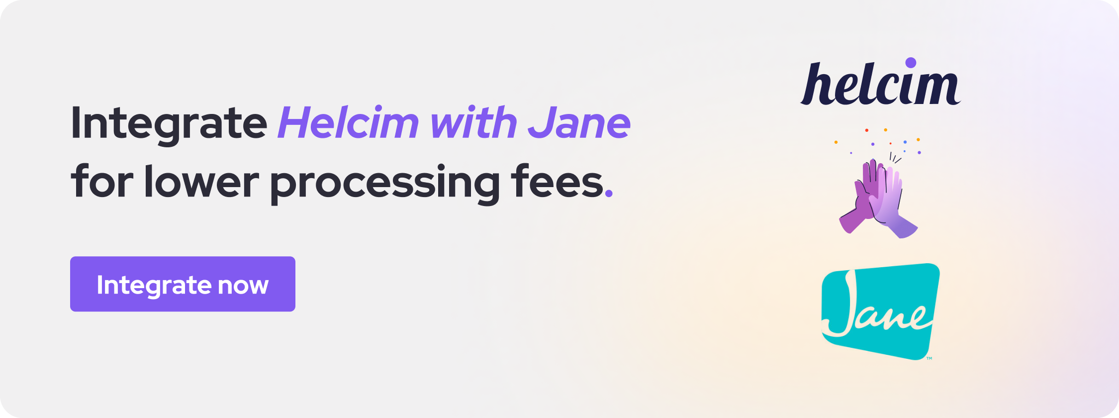 Integrate Helcim with Jane App to reduce payment processing fees
