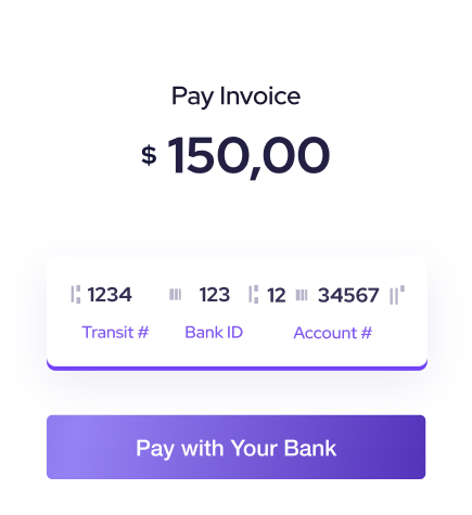 Account numbers, branch numbers and routing numbers needed for ACH payments