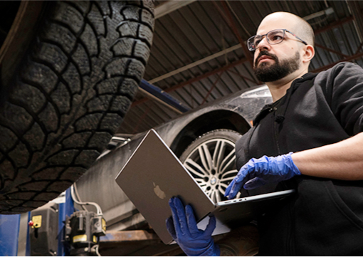 Mechanic at the garage