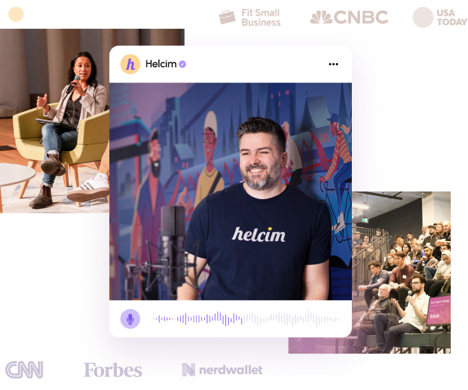 Media and Press Center with people