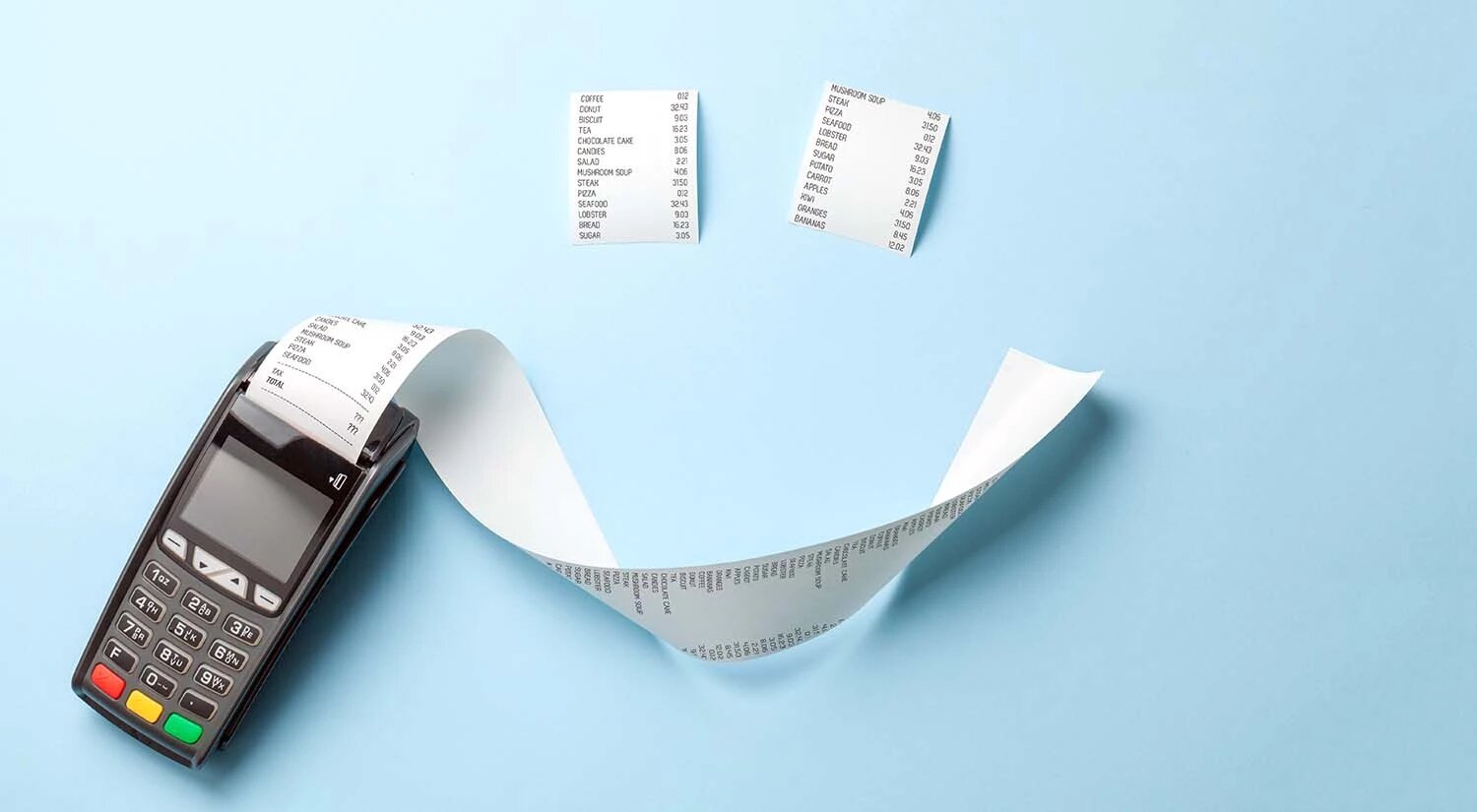 receipt being printed