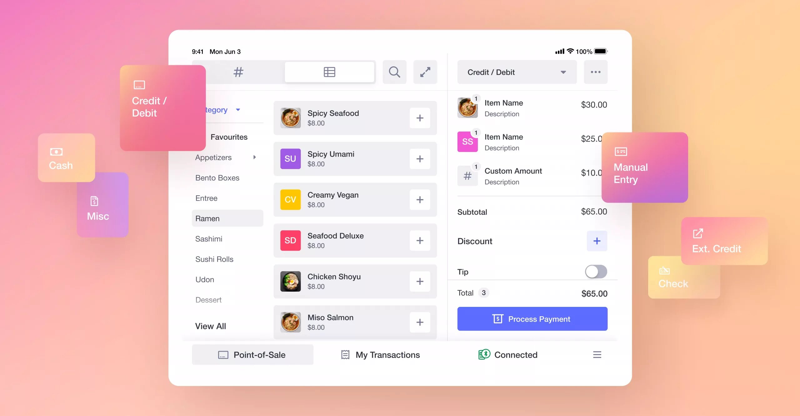 an image showing the new POS all look from Helcim