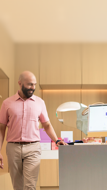 Purple Card Reader Flatlay